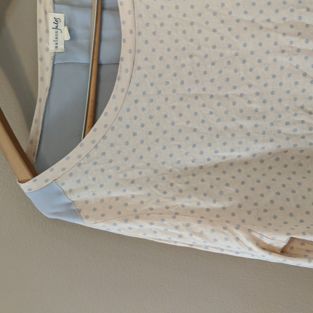 $5 w/bundle Maison Jules XL polka dot lightweight blouse - Picture 3 of 6